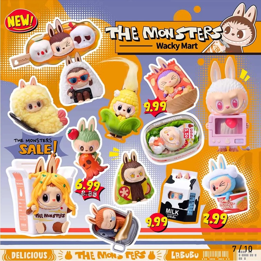 Labubu THE MONSTERS Wacky Mart Series Figures Milk - Picture 2 of 9